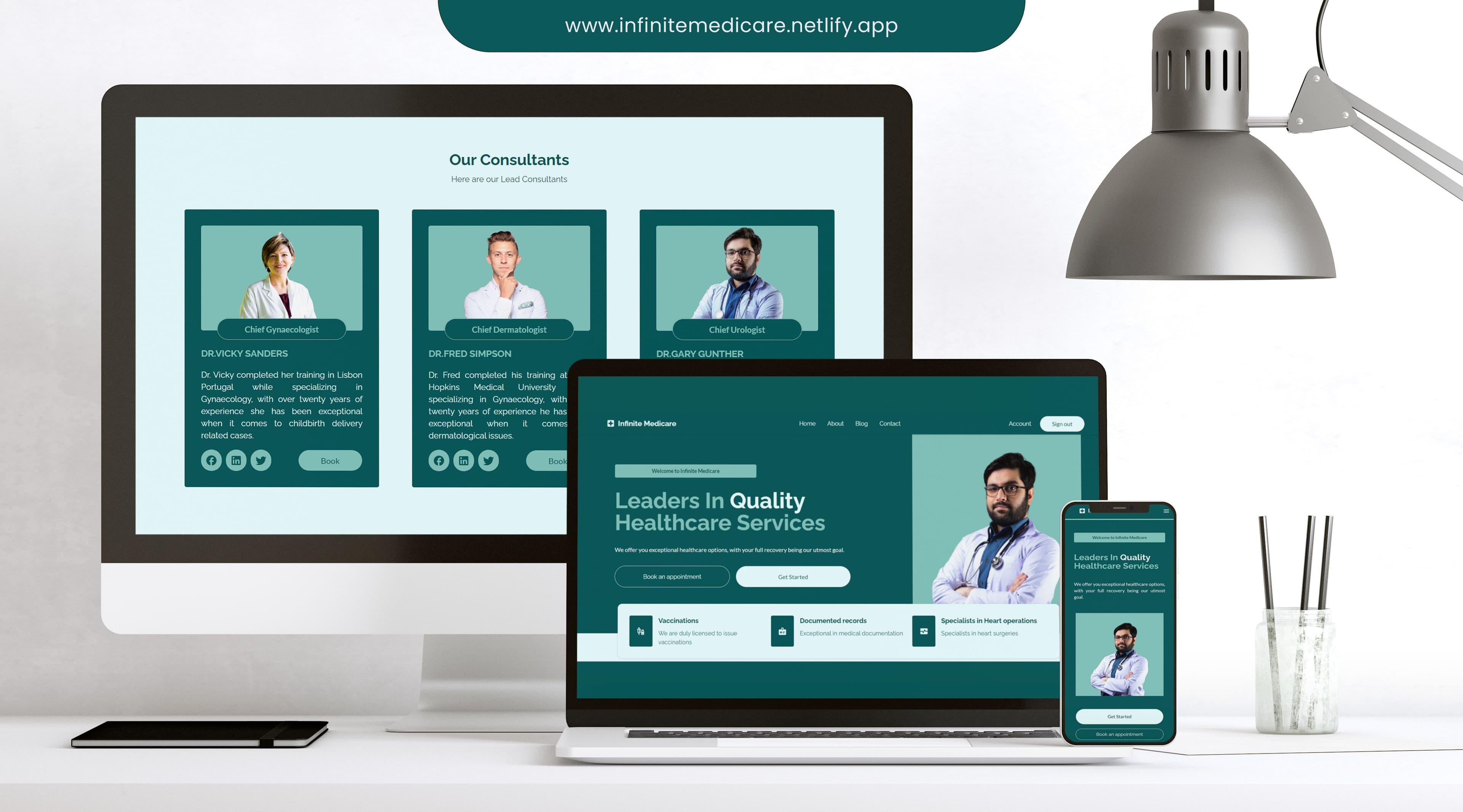 InfiniteMedicare hospital website